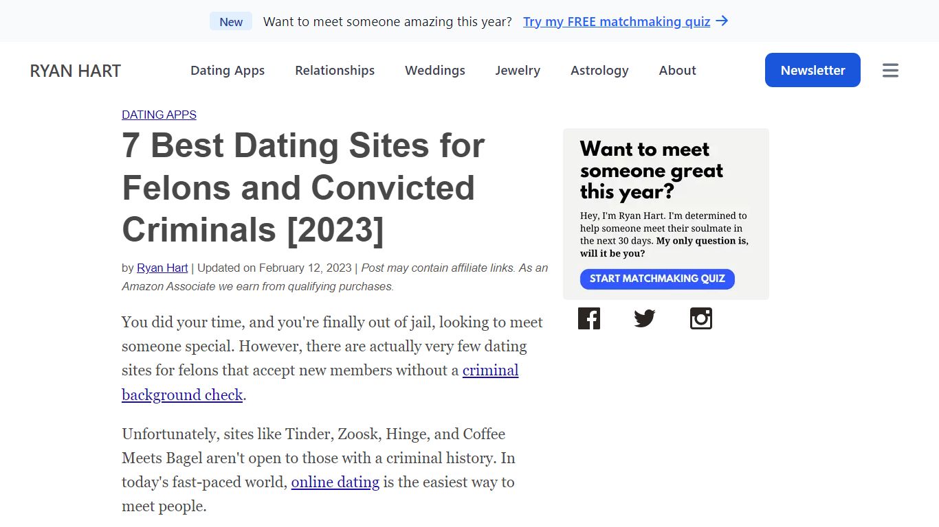 7 Best Dating Sites for Felons and Convicted Criminals [2023]