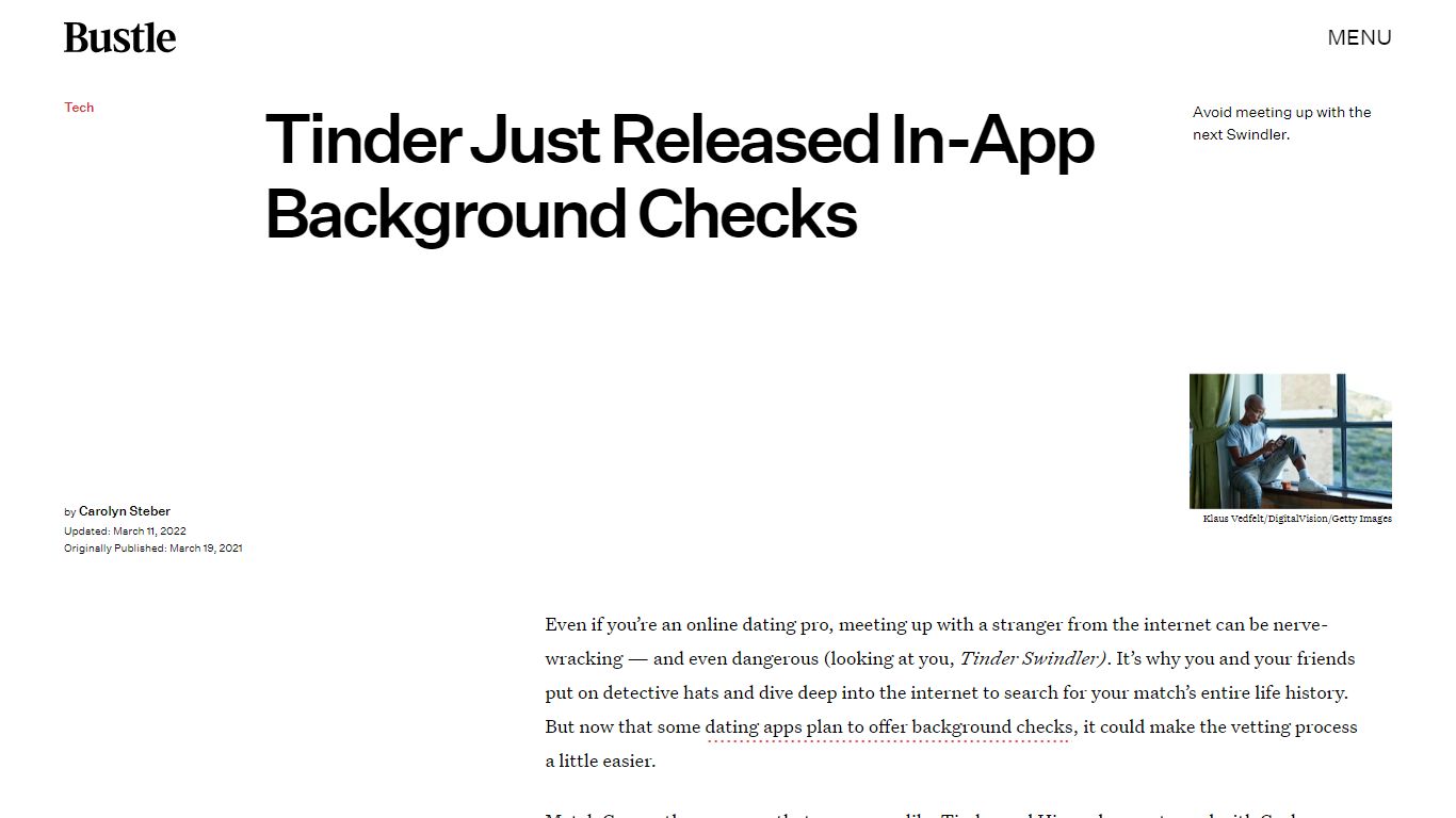 5 Dating Apps With Background Checks Already Or In The Works - Bustle